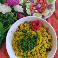 A picture of Methi matar pulav.
