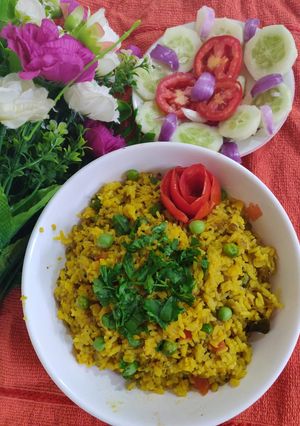 A picture of Methi matar pulav.
