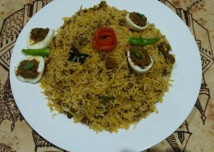 Recipe of Super Quick Homemade Eggs qeema biryani