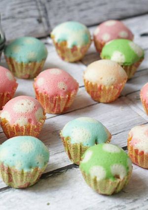 Foto resep Bolu kukus mini polkadot
