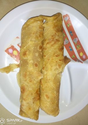 A picture of A mix of Atta and all purpose flour Chapatis#four week challenge.
