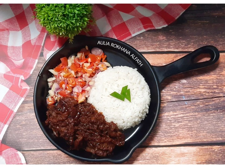 Cara Gampang Membuat Resep Beef teriyaki dengan sambel dabu-dabu Anti Ribet, Lezat