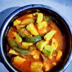 Kadai paneer A picture of Kadai paneer.