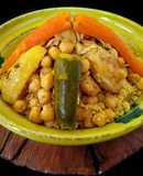 Cuscús con pollo y verduras