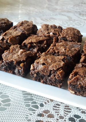 Una foto de Brownie húmedo