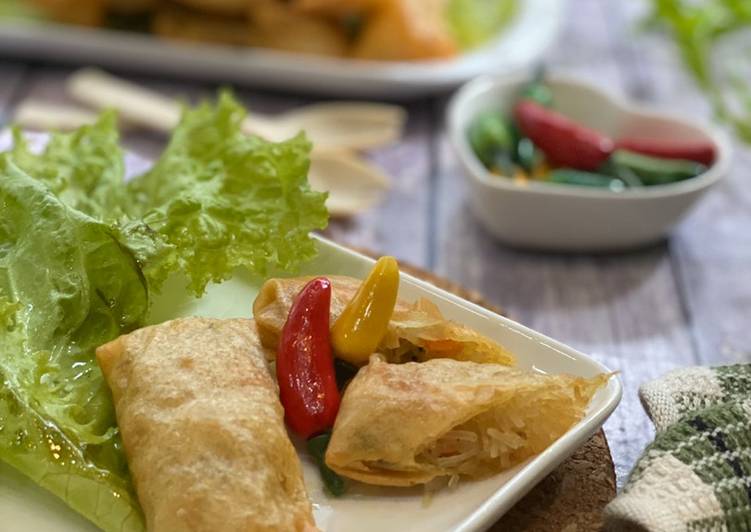 Langkah mengolah Lumpia Soun Putih ala Tiger Kitchen yang praktis