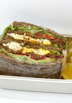 Hình của món Bánh mì Sandwich trứng bữa sáng: Giảm cân - lunchbox - eat clean (360calo).