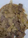 Hígado de vacuno encebollado