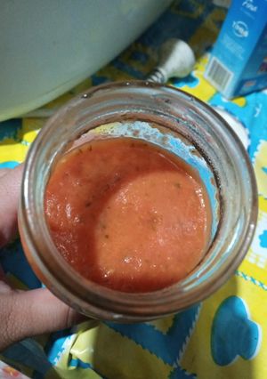 Una foto de Puré de tomate