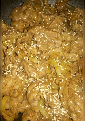 A picture of Sweet and Savory Gyudon (Beef Bowl).