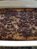Pastel de banana y chocolate