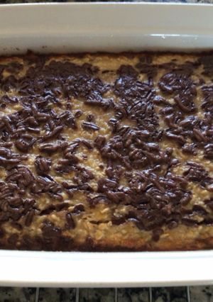 Una foto de Pastel de banana y chocolate