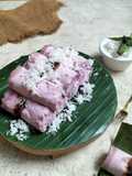 Kue Putu Bambu Ubi Ungu