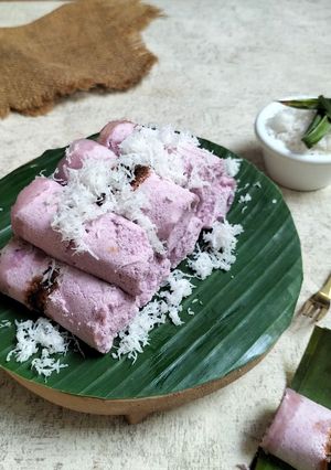 Foto resep Kue Putu Bambu Ubi Ungu