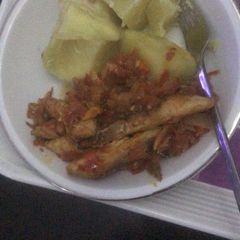 A picture of Sweet potatoes with fish sauce.