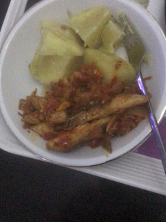A picture of Sweet potatoes with fish sauce.