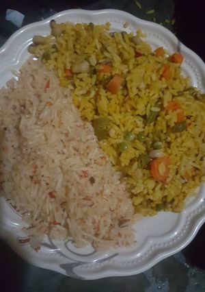 A picture of Fried rice/Jollof rice.
