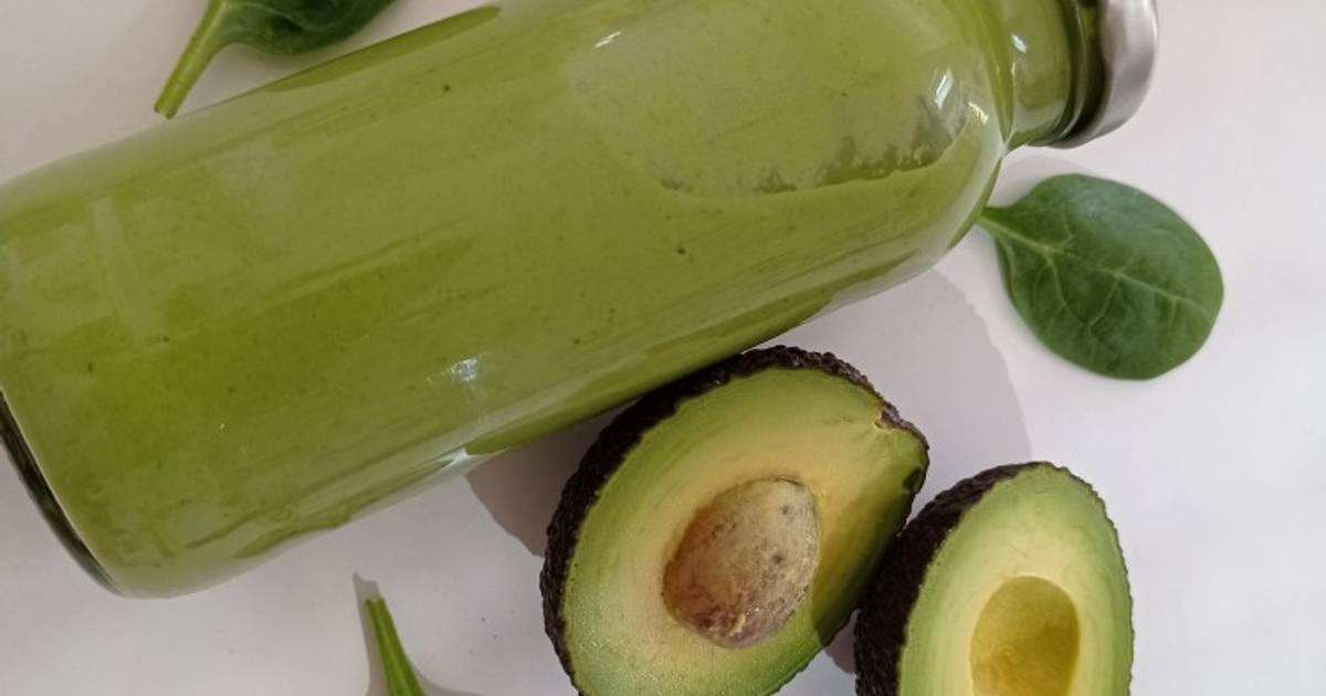 33 resep smoothies alpukat bayam enak dan mudah Cookpad