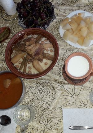 صورة لوصفة بربوشة باللحم ولفت سعيدي 😋😋😋