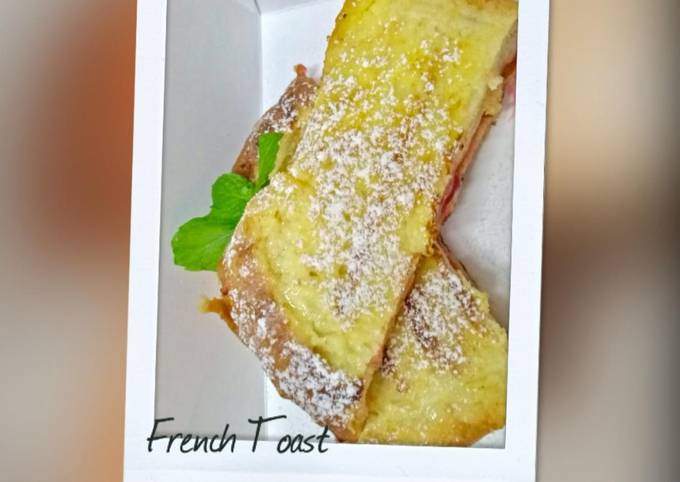 Cara termudah buat French Toast Strawberry  gurih