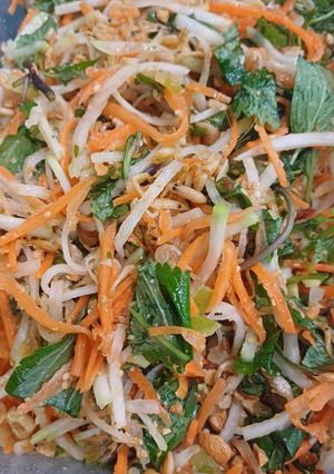 Hình của món Nộm su hào, tép.