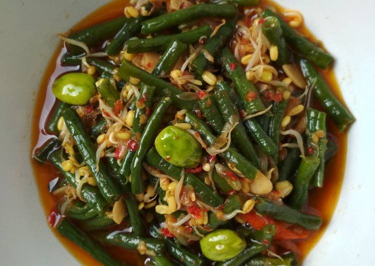 Oseng Kacang Panjang mix Tauge Pete