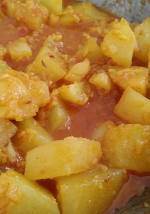 A picture of Raw papaya curry.