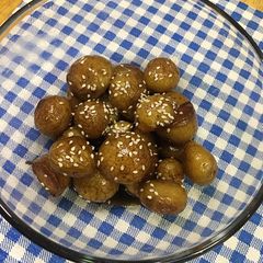 A picture of Korean Potato Banchan Gamja Jorim.