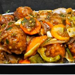 A picture of Veg Manchurian.