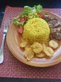 Arroz con choclo y pollo