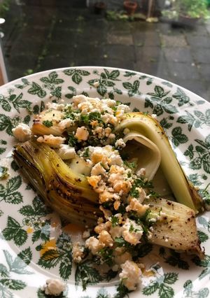 A picture of Leek & feta.