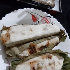Haldi Patra Pitha/Enduri Pitha(made with turmeric leaves) A picture of Haldi Patra Pitha/Enduri Pitha(made with turmeric leaves).