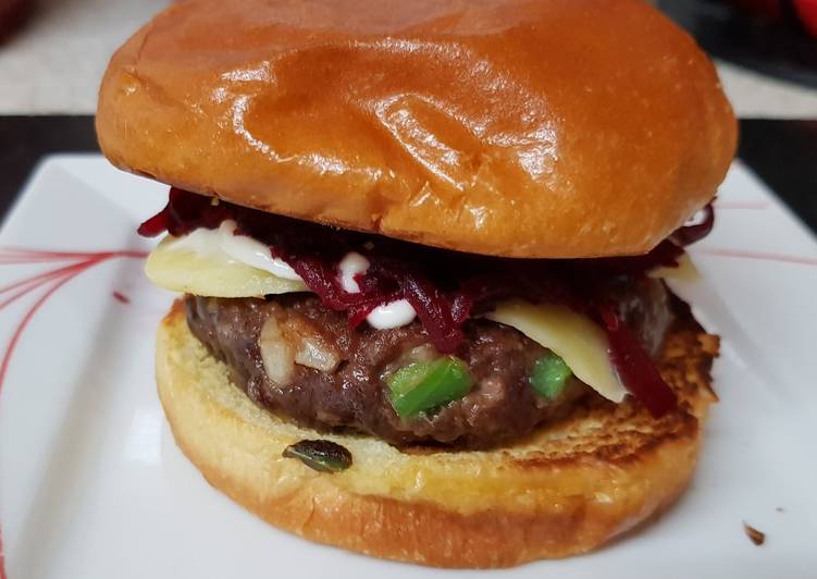 Easiest Way to Make Tasty My Sweet Chilli Burger on a Brioche Bun. ð