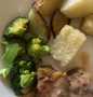 Resep Main course rumahan : steak, sauce mushroom, brocoli, potato wedges, Sempurna