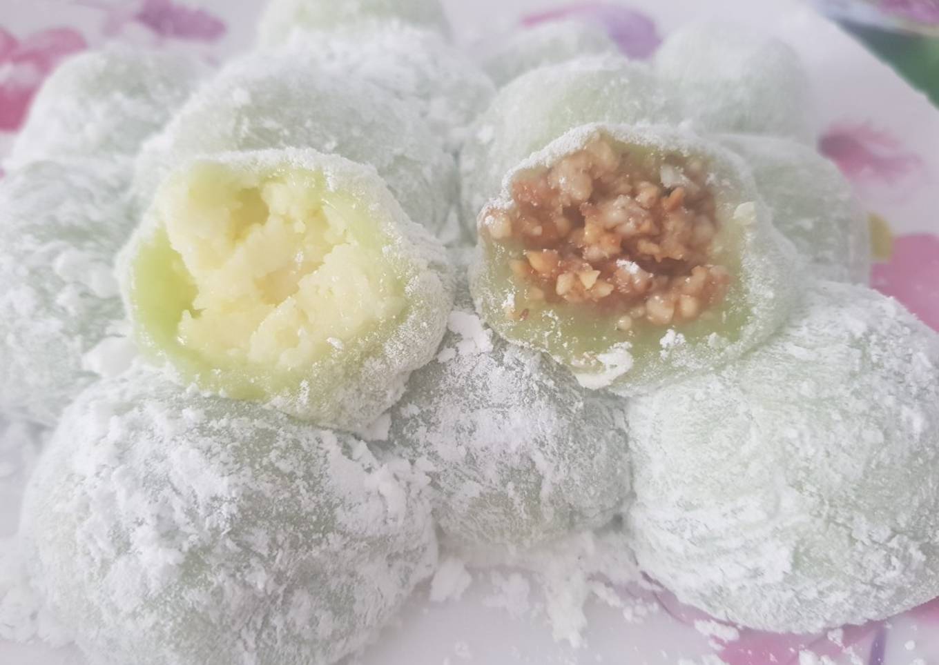 Resep Mochi sukabumi isi kacang & keju