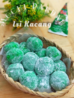 Foto resep Mochi Pandan Isi Kacang