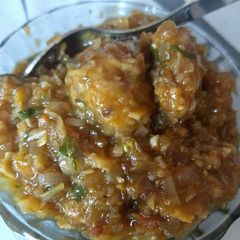 A picture of Vegetable Manchurian🍛.