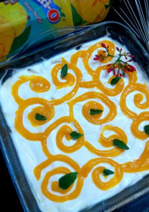 A picture of Mango trifle.