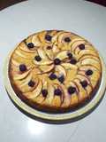 Pastel de manzana y arándanos