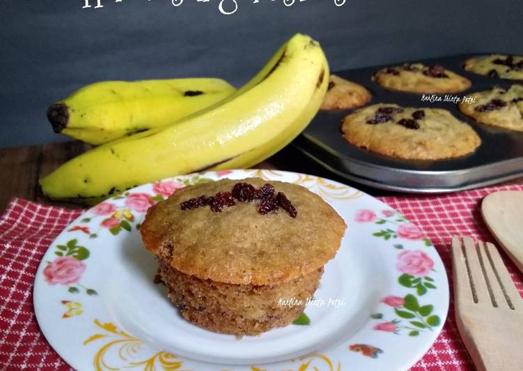 Resep Muffin Pisang Kismis, Lezat