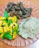 Pechuga de Pato Salteada al ajo con Puré de Malanga