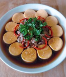 trứng hấp đậu hủ