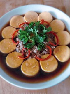 Hình của món Đậu HŨ trứng hấp.