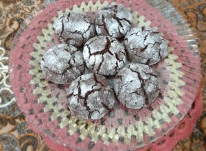 صورة لوصفة كرينكل كوكيز 😍😋 (كوكيز التجاعيد او التشققات)