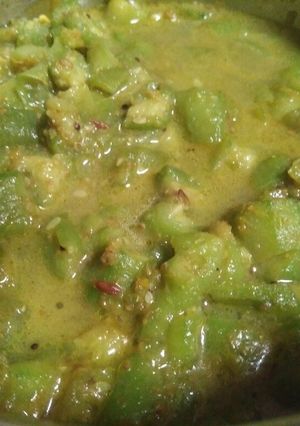 A picture of Gilki Mirchi subji.