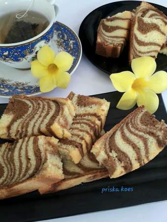 Resep Zebra Cake (Putih Telur) Untuk Jualan