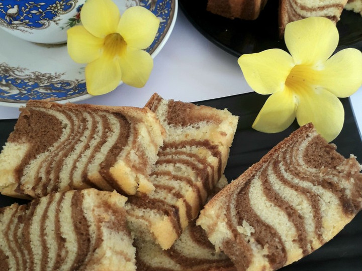 Resep Zebra Cake (Putih Telur) Untuk Jualan