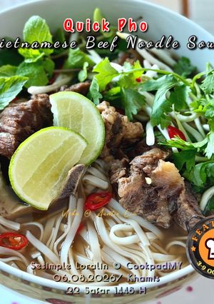 Gambar Vietnamese Beef Noodle Soup (Quick Pho)