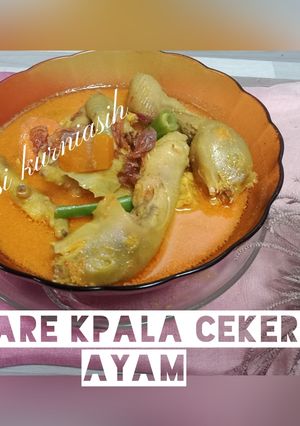 Foto resep Kepala ceker ayam masak kare