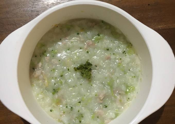 Cara Gampang Menyiapkan Bubur Ayam Brokoli Mpasi 7 M+, Lezat Sekali